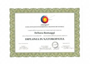 Debora Romaggi - Diploma in Naturopatia
